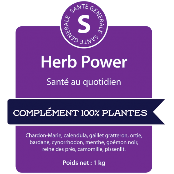 Ingrédients Herb Power de Hilton Herbs